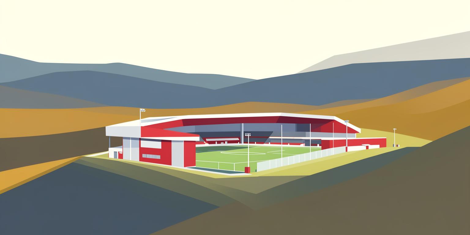 Stylised illustration of The Wham Stadium