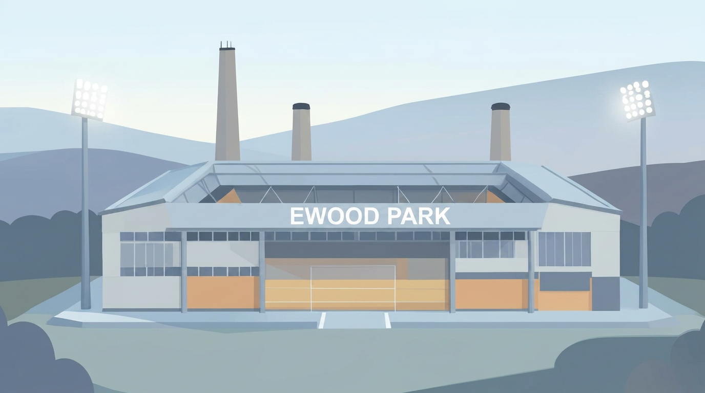 Stylised illustration of Ewood Park