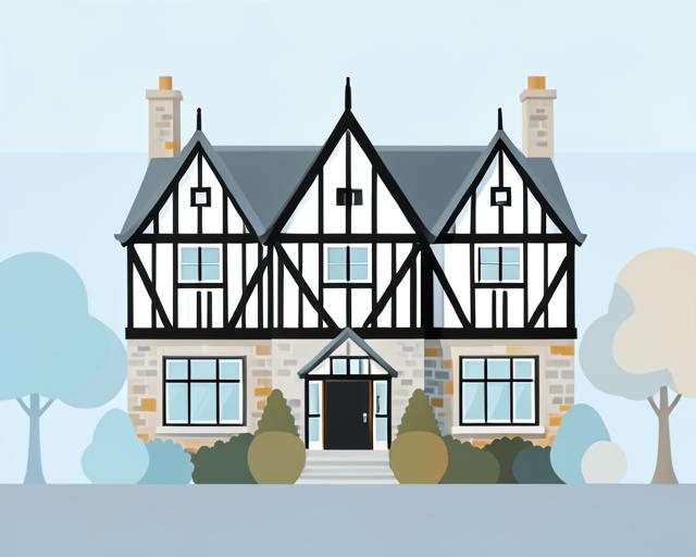 Stylised illustration of Smithills Hall