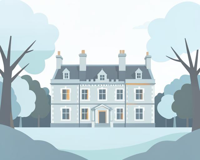 Stylised illustration of Towneley Hall