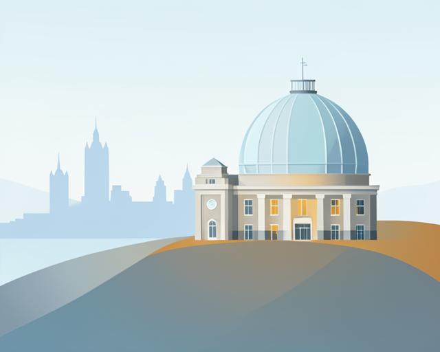 Stylised illustration of Royal Observatory Greenwich