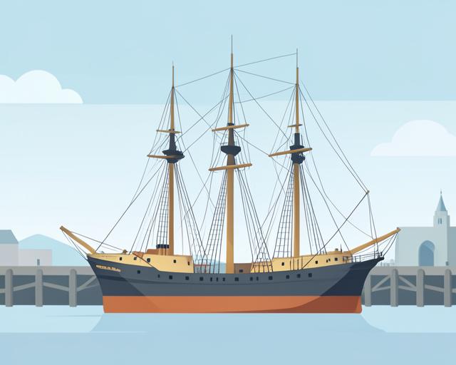 Stylised illustration of Cutty Sark