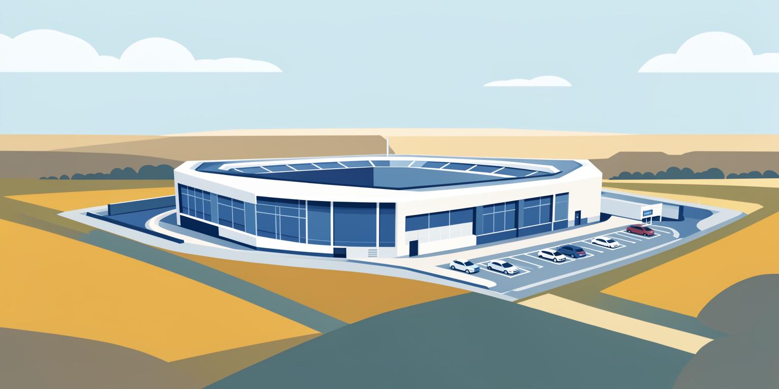 Stylised illustration of Weston Homes Community Stadium in Colchester