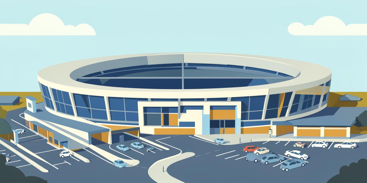 Stylised illustration of Coventry Building Society Arena in Coventry