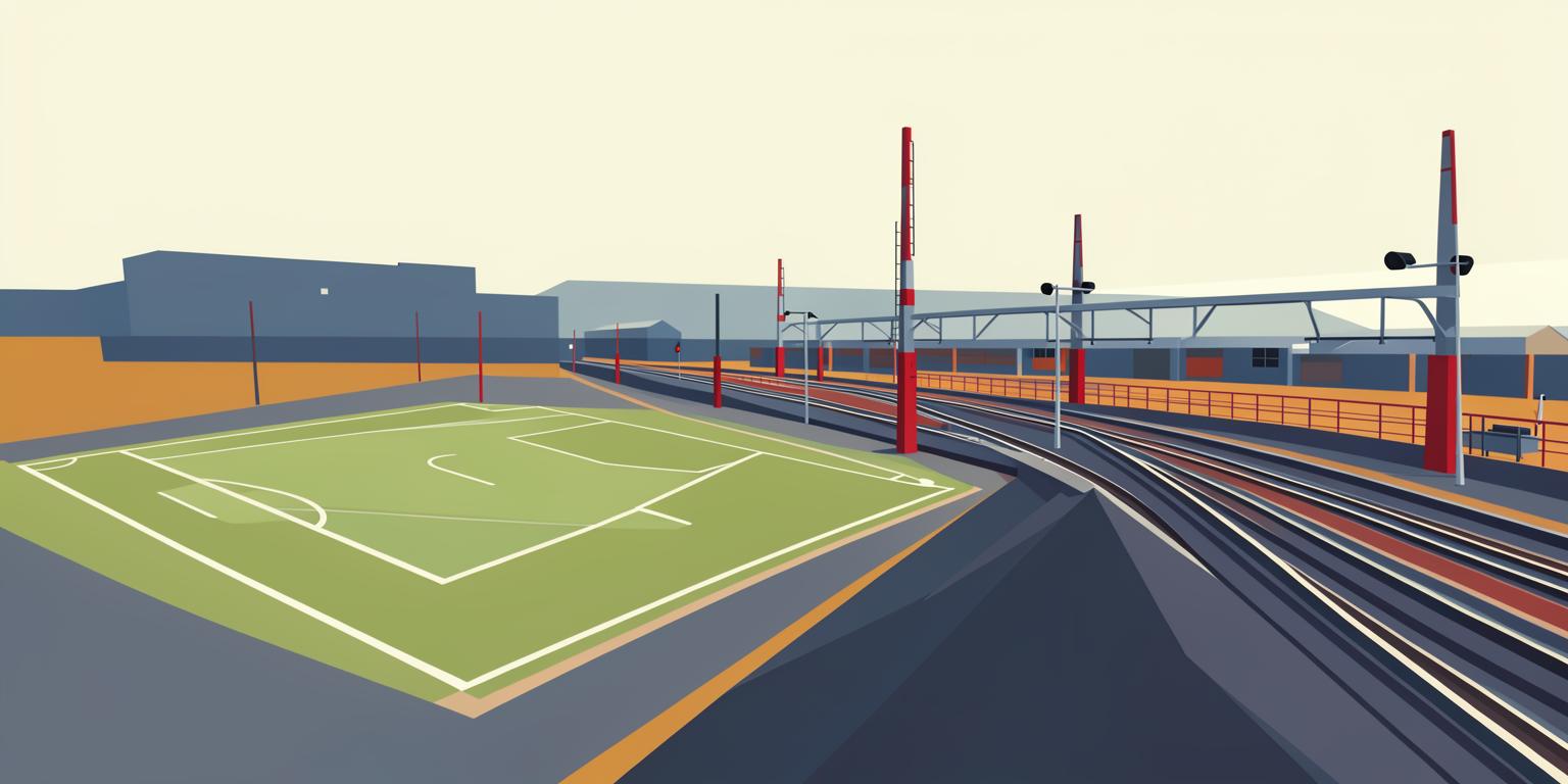Stylised illustration of Mornflake Stadium in Crewe