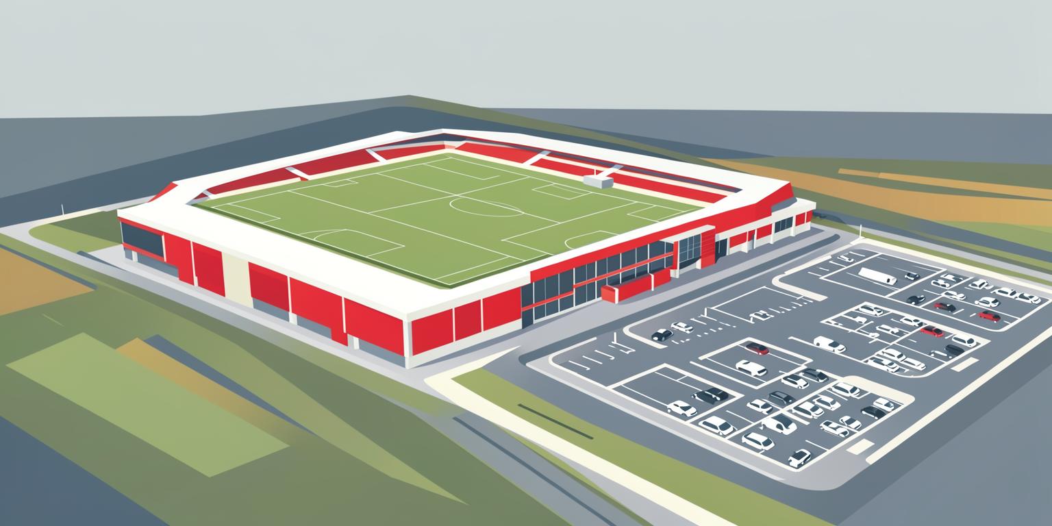 Stylised illustration of Eco-Power Stadium in Doncaster
