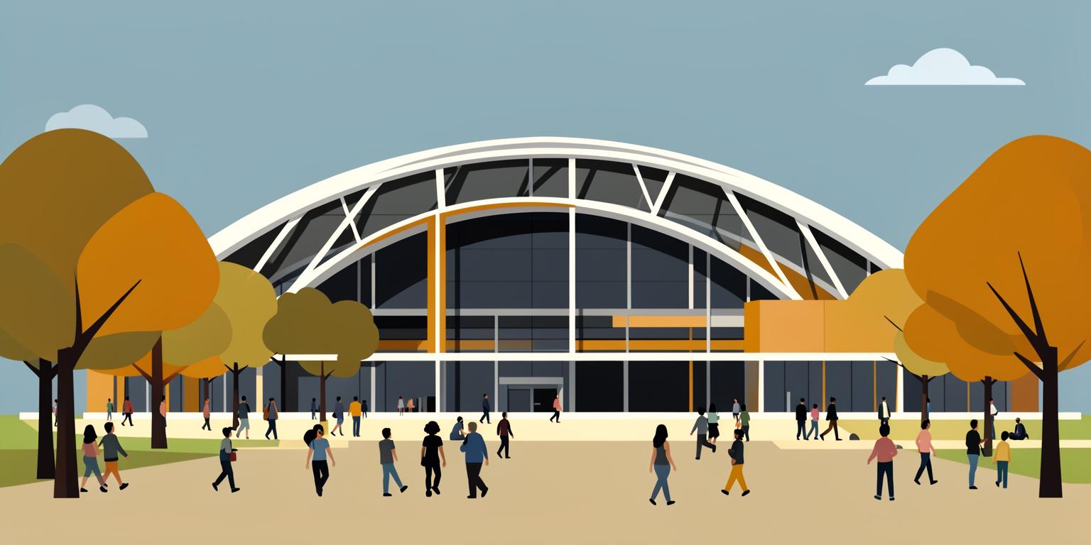 Stylised illustration of MKM Stadium in Hull