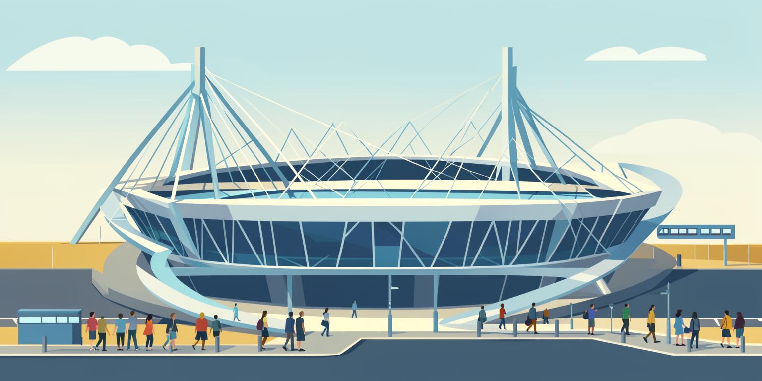 Stylised illustration of Etihad Stadium in Manchester