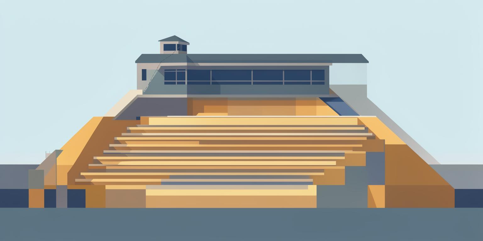 Stylised illustration of One Call Stadium in Mansfield