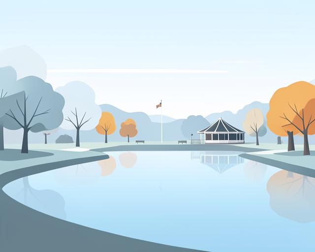 Stylised illustration of Albert Park