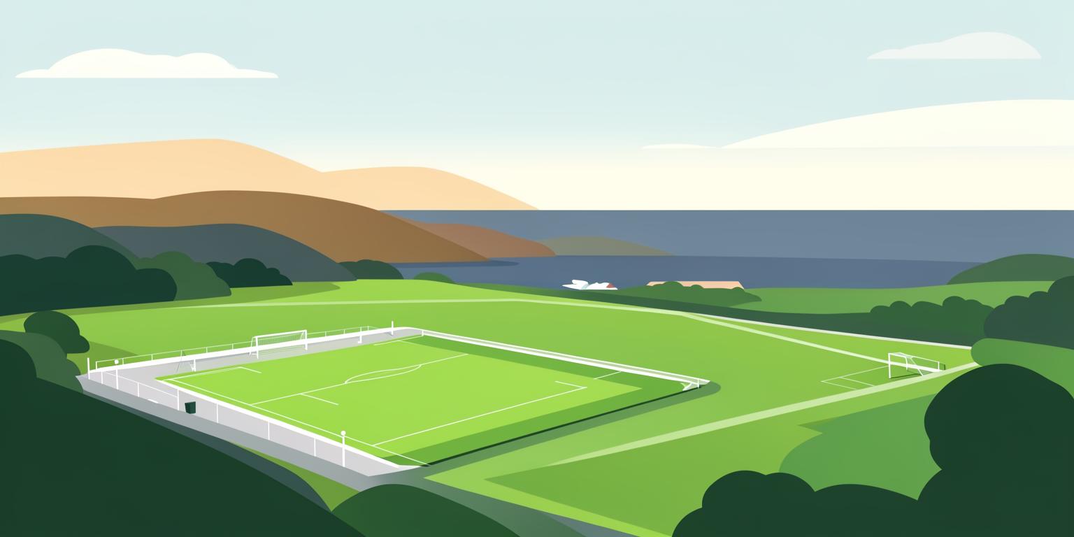 Stylised illustration of Home Park in Plymouth
