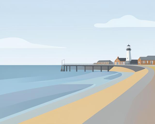 Stylised illustration of Southsea seafront