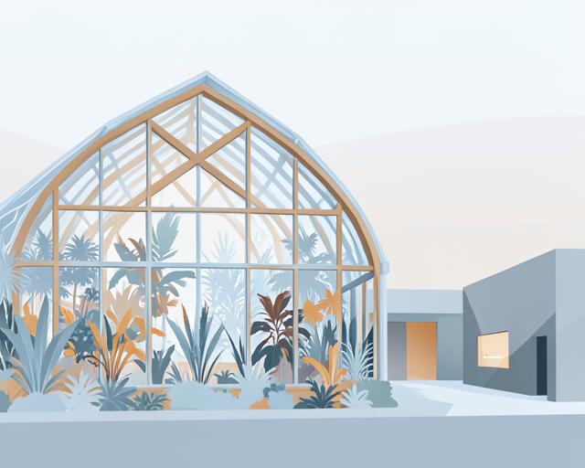 Stylised illustration of Winter Garden and Millennium Gallery
