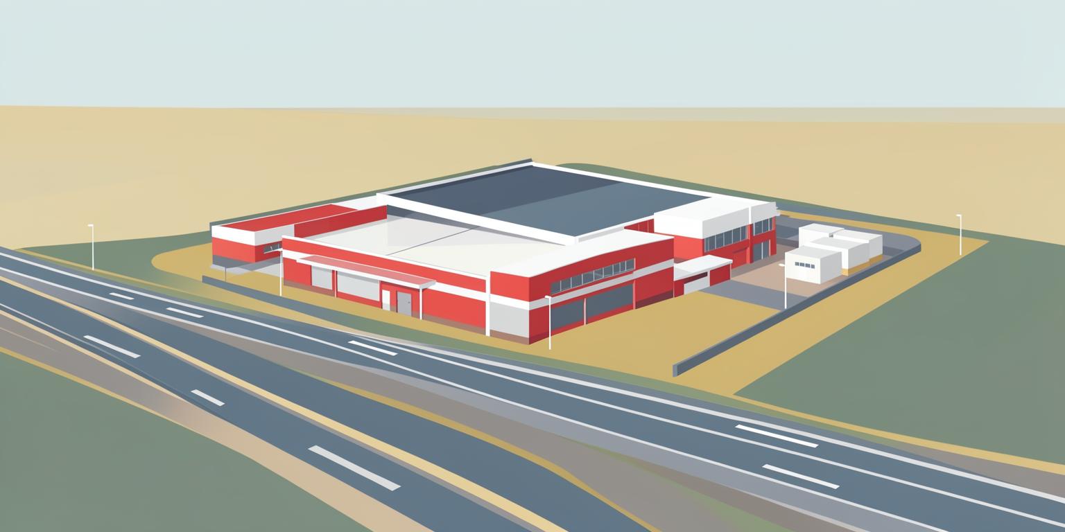 Stylised illustration of The Lamex Stadium in Stevenage