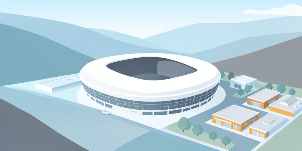 Stylised illustration of Swansea.com Stadium