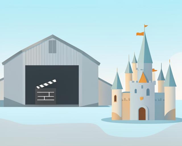 Stylised illustration of Warner Bros. Studio Tour