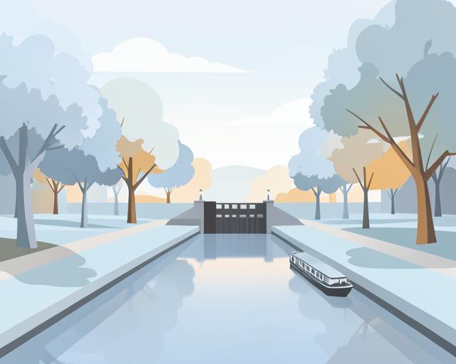 Stylised illustration of Cassiobury Park