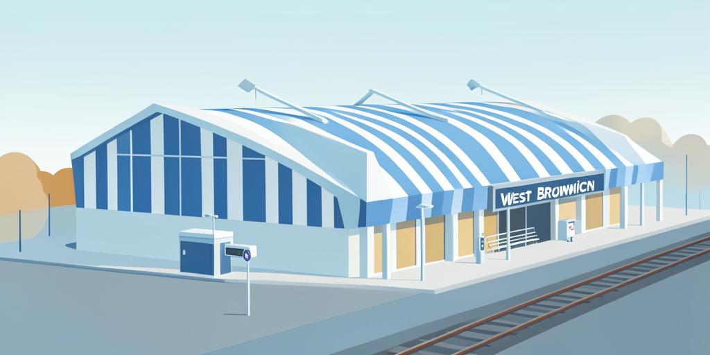 Stylised illustration of The Hawthorns