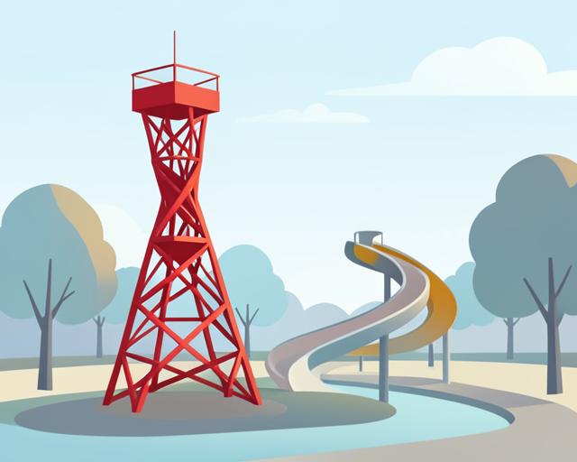 Stylised illustration of Queen Elizabeth Olympic Park