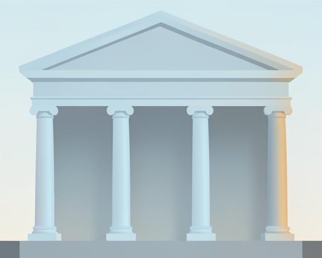 Stylised illustration of Wolverhampton Art Gallery