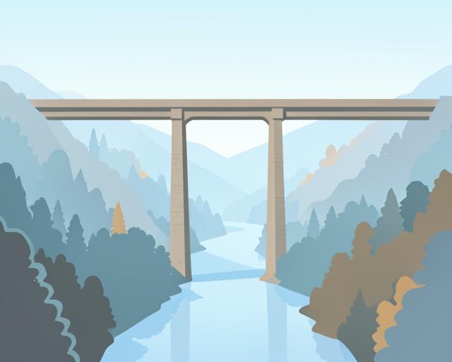 Stylised illustration of Pontcysyllte Aqueduct