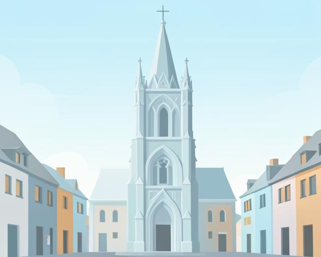 Stylised illustration of St Giles' Church